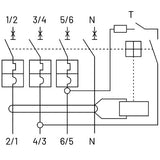 NHP MOD6+ RCBO 6kA 3 Pole and Switched N C Curve 30mA Type A - 10A/ 16A/ 20A/ 25A/ 32A