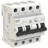 NHP MOD6+ RCBO 6kA 3 Pole and Switched N C Curve 30mA Type A - 10A/ 16A/ 20A/ 25A/ 32A