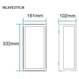 Martec Vancouver E27 Exterior Large Wall Light - MLXVE27FLM