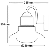 Mercator Eve Outdoor Wall Light - MX1611GT