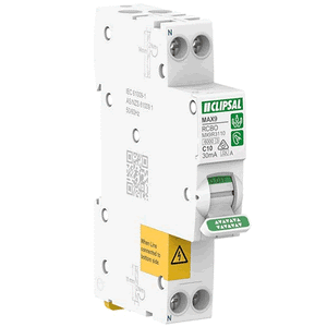 CLIPSAL MAX9 RCBO 1PN 6kA 30mA C Curve Type A - 10A/ 16A/ 20A/ 25A/ 32A