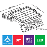 Mercator Defender 5W Solar LED Floodlights - MXS4405