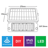 Mercator Defender 10W Solar LED Floodlights - MXS4410