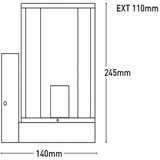 Mercator Eleanor Outdoor Wall Light - MXW1020