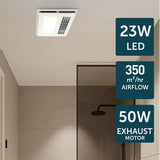 Brilliant White Nevada 4-In-1 Bathroom Heater -22887/50
