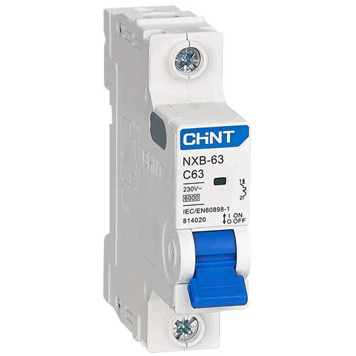 CHINT NXB63 MCB 1P 6kA 240V C Curve - 10A/ 16A/ 20A/ 25A/ 32A/ 40A/ 50A/ 63A