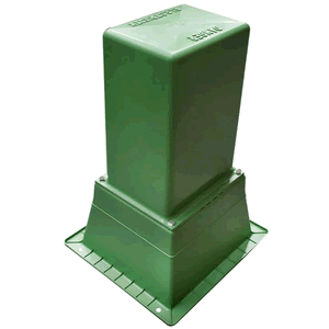 Tall Pillar Lid/Base No-Ven Green DBolt - PBL-KIT