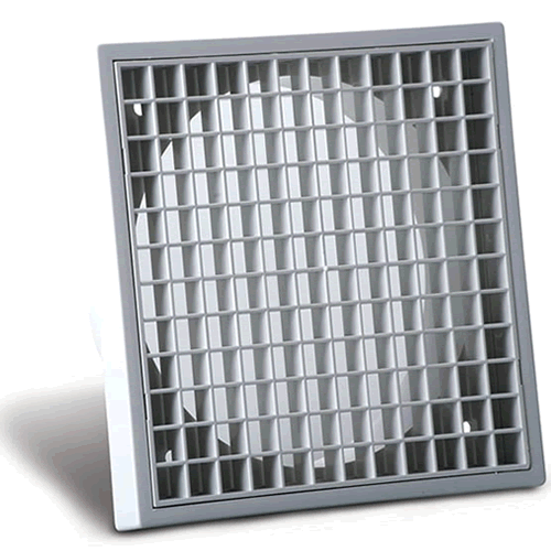 Allvent 125mm Wall / Ceiling Plastic Egg Crate Grille - PEG125