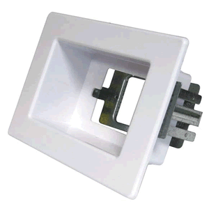 Recessed Wall Point Single White - RECWP1WH