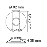 SAL Downlight Adaptor Plate - S9901