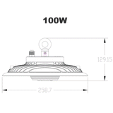 SAL UFO III Low Profile LED Highbay 100W 5000K IP66 - SHB27S100NDL