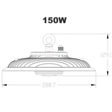 SAL UFO III Low Profile LED Highbay 150W 5000K IP66 - SHB27S150NDL