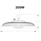 SAL UFO III Low Profile LED Highbay 200W 5000K IP66 - SHB27S200NDL