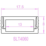 SAL 2 Meter Trimless Profile LED Strip Channel - SLT4060/2