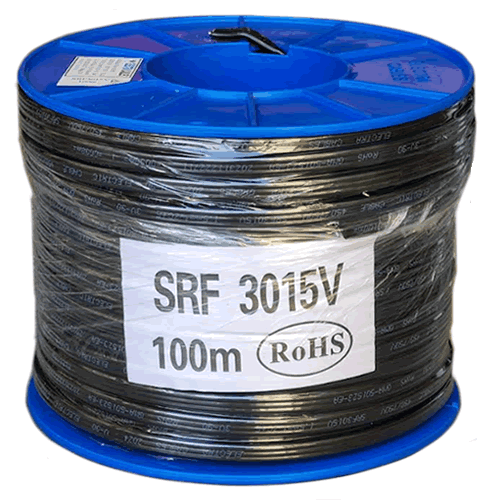 1.5mm Twin & Earth TPS Cable 100m Black - SRF3015V-BLK | PICKUP ONLY