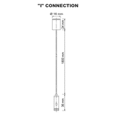 SAL "I" Suspension Drop 1.8mtr Stainless Steel - SSI1512