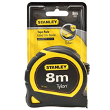 Tape Measure, Bi Material 25mm Blade, 8m/26ft - STA30-393