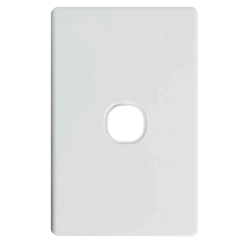 Classic Switch Grid Plate 1G White - SW01