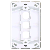 Classic 3 Gang Switch Grid + Cover White - SW03