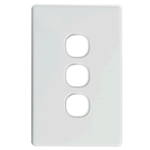 Classic Switch Grid Plate 3G White - SW03