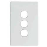 Classic 3 Gang Switch Grid + Cover White - SW03