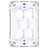 Classic Switch Grid Plate 5G White - SW05