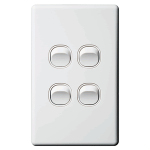 Classic Switch 4G 16A 240V White - SW4