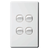 Classic Switch 4G 16A 240V White - SW4