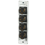 Classic Switch Architrave 4G White - SWA4