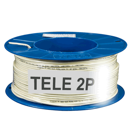 2 Pair Telephone Cable 100m, Cream - TELE2P | PICKUP ONLY