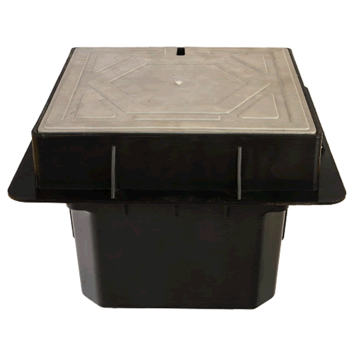 Square Polypropylene Earth Pit 308mm x 308mm x 214mm - TUFPIT0