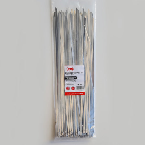 350mm x 4.6mm 316 Stainless Steel Cable Ties 100PK - CT46350SS