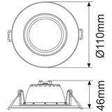 Energetic Celeste 92mm LED Gimbal Downlight 11W CCT - 172086