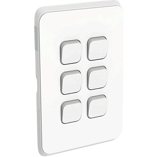 CLIPSAL Iconic Switch 6G Vivid White - 3046VAVW