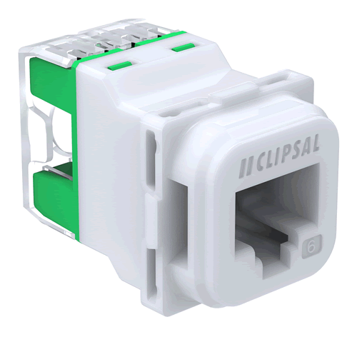 Clipsal Iconic Mechanism CAT6 Data Connector RJ45 - 40RJ45SMA6CTN