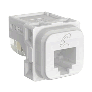 Clipsal Iconic Mechanism CAT3 Telephone Connector RJ12 - 40RJ64SMTTN