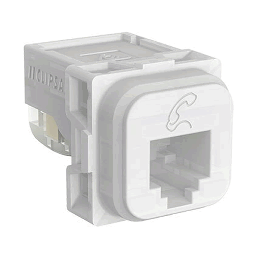 Clipsal Iconic CAT3 Telephone Connector RJ12 - 40RJ64SMTTN