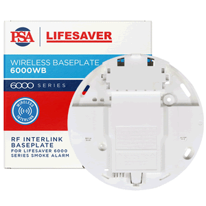 PSA Wireless RF Interlink Baseplate for Lifesaver 6000 Smoke Alarms - LIF6000WB