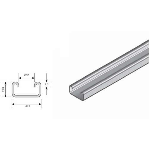 Channel 41mm x 21mm x 2.5mm x 3mtr - LTH4121 | PICKUP ONLY