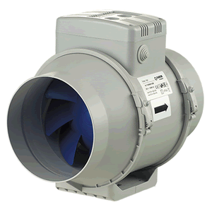 Blauberg TURBO 150mm / 6" Mixed Flow Inline Fan 2 Speed Switch - BLATURBO150