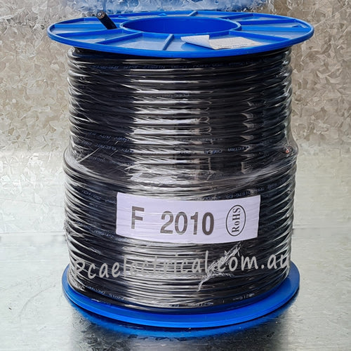 1.0mm 2 Core Flex Black 100m - F2010 | PICKUP ONLY