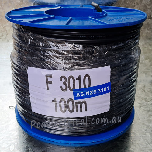 1.0mm 2 Core & Earth Flex Black 100m - F3010 | PICKUP ONLY – PCA ...