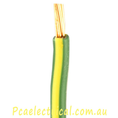 70mm Building Wire Yellow / Green 100m - SR1700 | PICKUP ONLY