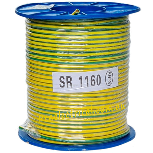 16mm Building Wire Yellow / Green 100m - SR1160 | PICKUP ONLY