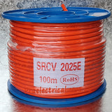 2.5mm 2 Core & Earth Orange Circular 100m - SRCV2025E | PICKUP ONLY