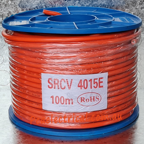 1.5mm 4 Core & Earth Orange Circular 100m - SRCV4015E | PICKUP ONLY