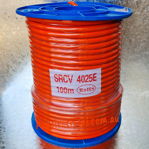 2.5mm 4 Core & Earth Orange Circular 100m - SRCV4025E | PICKUP ONLY