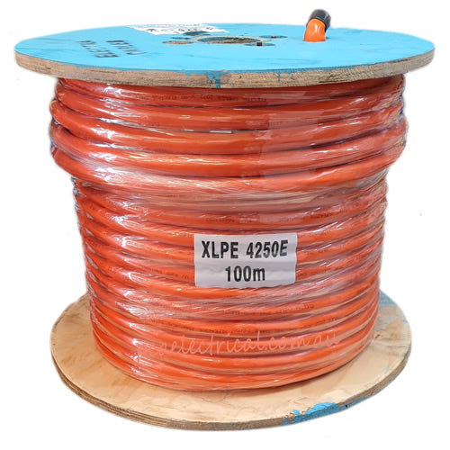 25mm 4 Core & Earth Orange Circular 100m - XLPE4250E | PICKUP ONLY