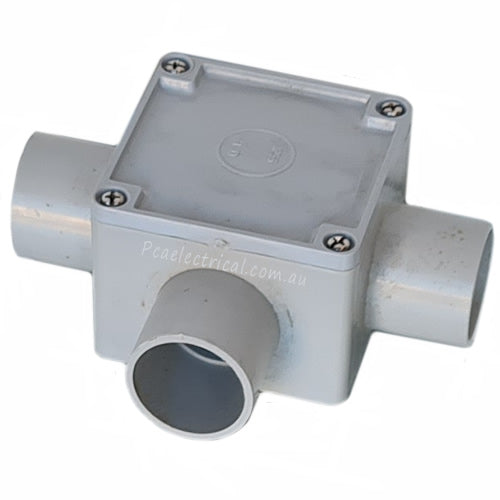 Square Junct 32mm 3 Way Square Junction Box - JS323 – PCA Electrical Supplies