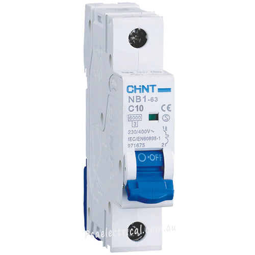 CHINT MCB 1P 6kA 10A 240V C-Curve - NB163C10